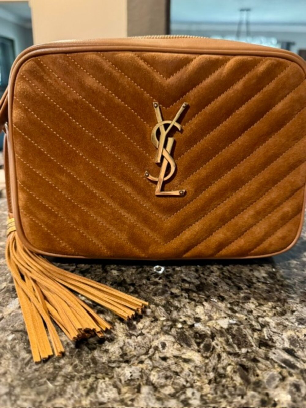 Saint Laurent Suede Lou Camera Bag